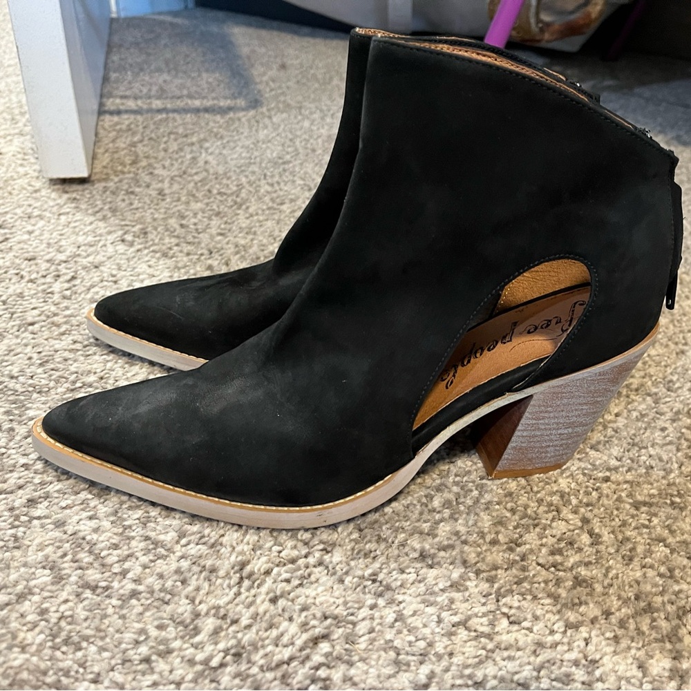 Free people black booties